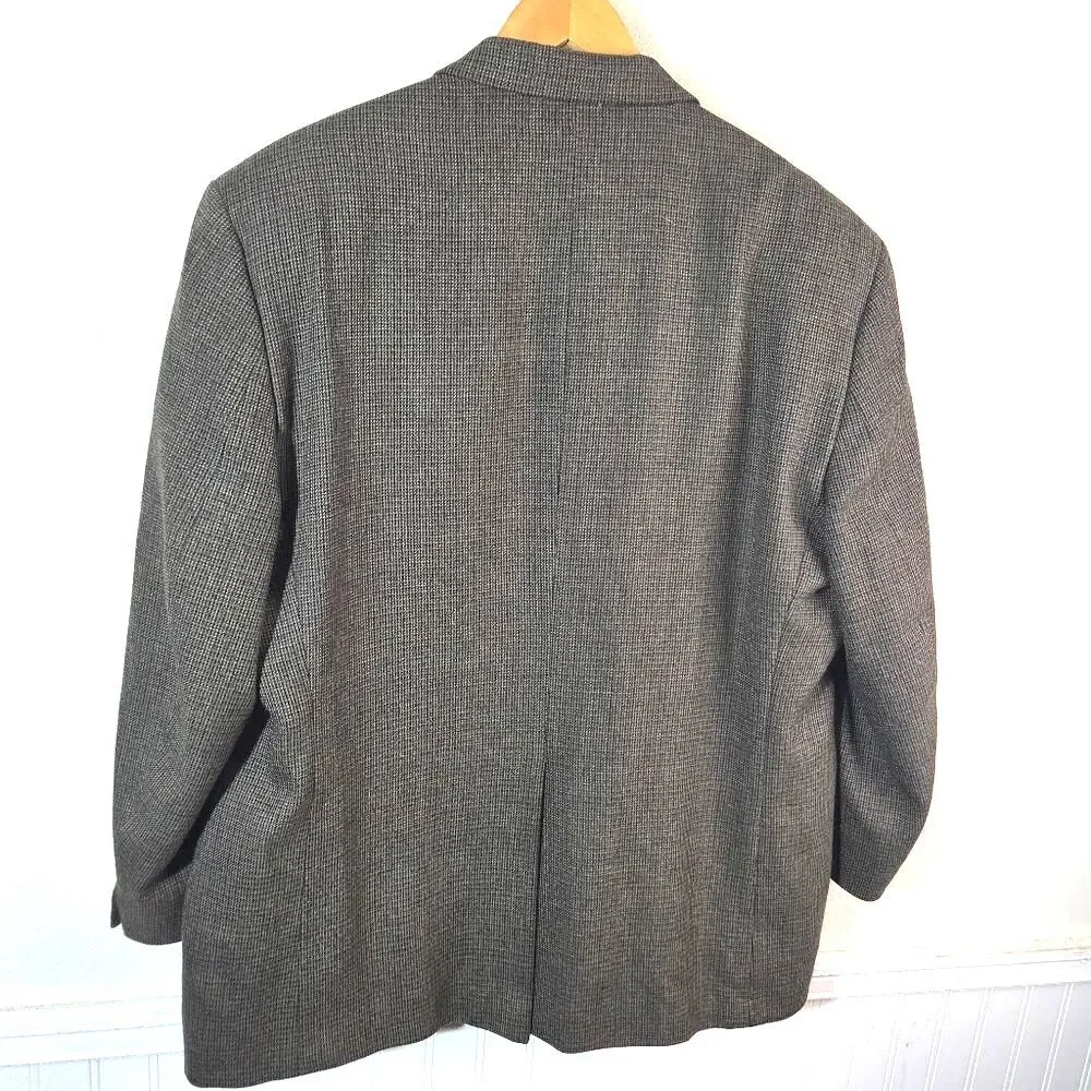 Lauren Ralph Lauren Mens Wool Blazer 48R Sport Coat Lord & Taylor Houndstoooth
